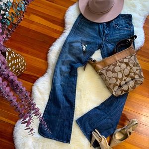 Vintage Coach Bucket Bag style in Signature Canvas